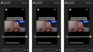 Kim Orton reacts to her husband's claim about video games on Instagram.